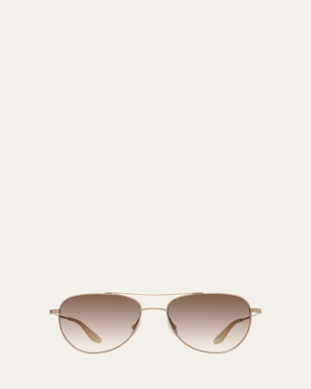 Aerial Golden Titanium Aviator Sunglasses